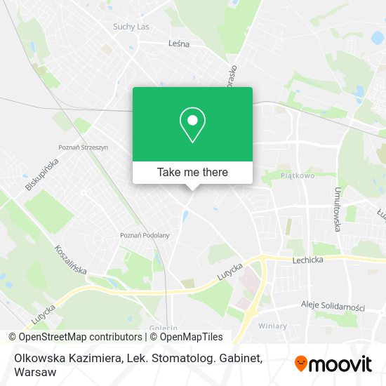 Olkowska Kazimiera, Lek. Stomatolog. Gabinet map