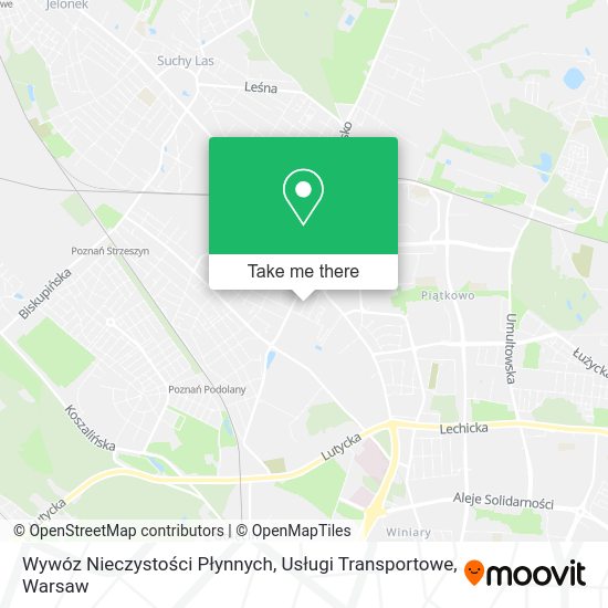 Wywóz Nieczystości Płynnych, Usługi Transportowe map