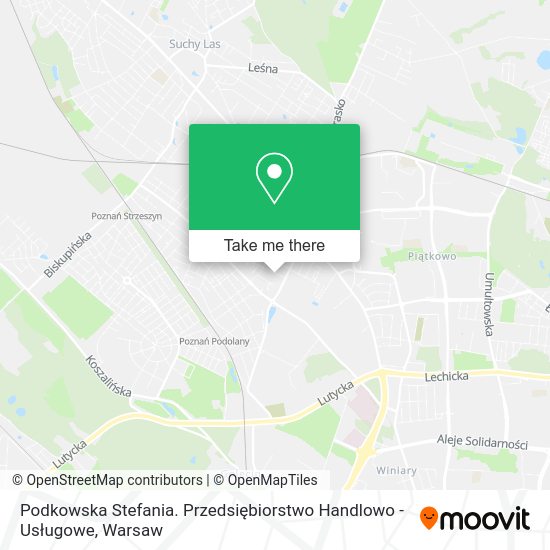 Podkowska Stefania. Przedsiębiorstwo Handlowo - Usługowe map