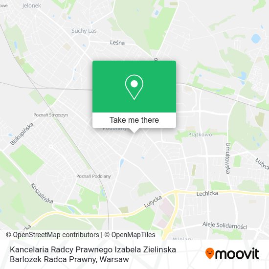 Kancelaria Radcy Prawnego Izabela Zielinska Barlozek Radca Prawny map