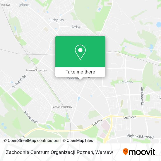 Zachodnie Centrum Organizacji Poznań map