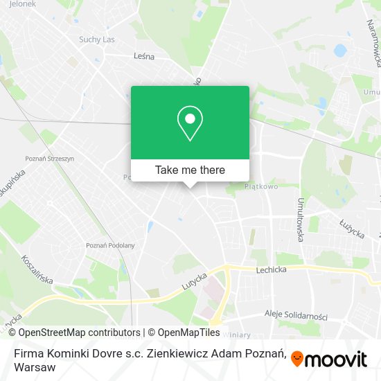 Firma Kominki Dovre s.c. Zienkiewicz Adam Poznań map