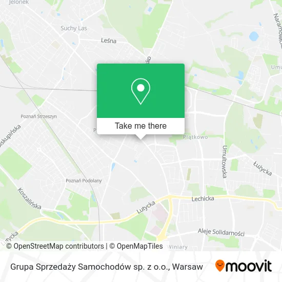 Карта Grupa Sprzedaży Samochodów sp. z o.o.