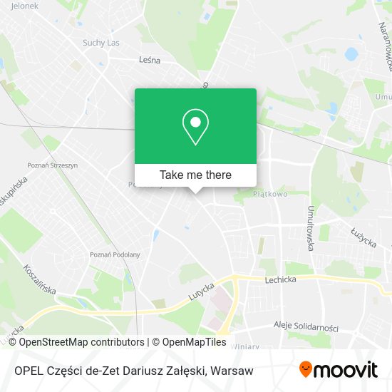 OPEL Części de-Zet Dariusz Załęski map