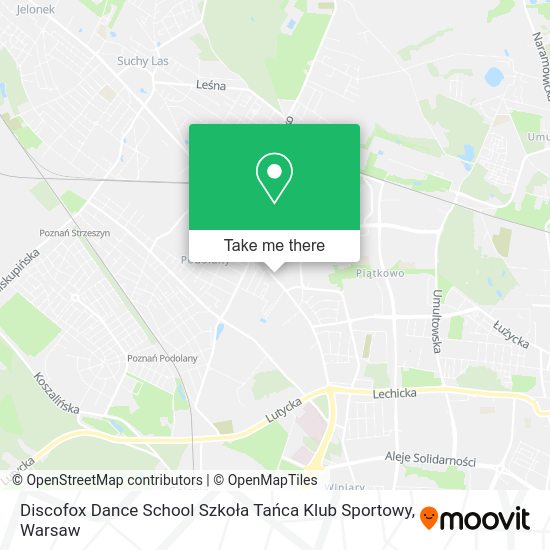 Discofox Dance School Szkoła Tańca Klub Sportowy map