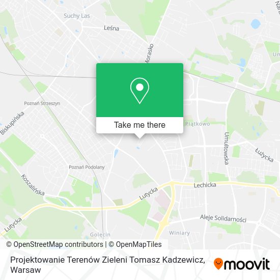 Карта Projektowanie Terenów Zieleni Tomasz Kadzewicz