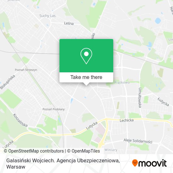 Galasiński Wojciech. Agencja Ubezpieczeniowa map