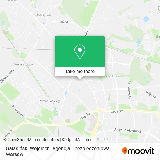 Galasiński Wojciech. Agencja Ubezpieczeniowa map