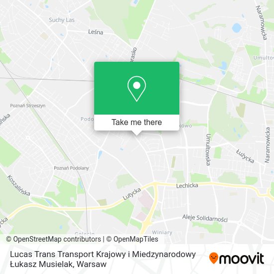 Lucas Trans Transport Krajowy i Miedzynarodowy Łukasz Musielak map