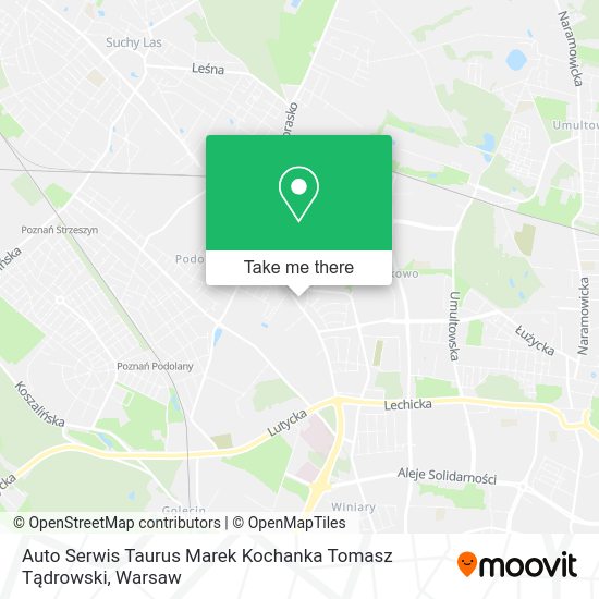 Auto Serwis Taurus Marek Kochanka Tomasz Tądrowski map