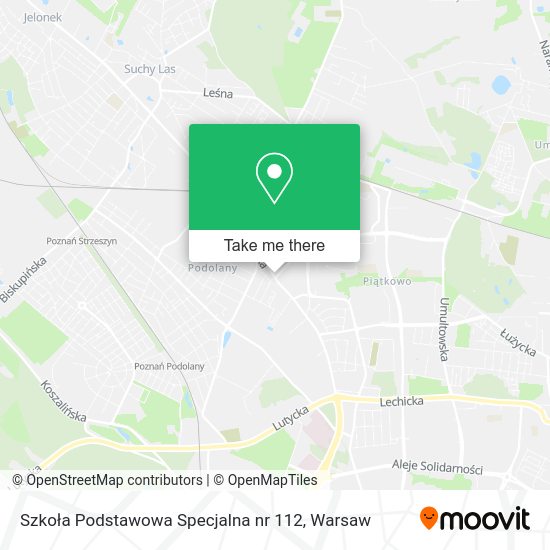 Szkoła Podstawowa Specjalna nr 112 map