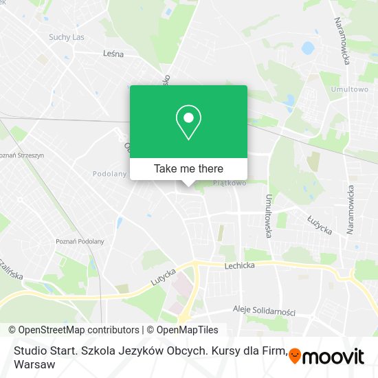 Studio Start. Szkola Jezyków Obcych. Kursy dla Firm map