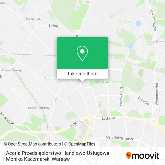 Acaria Przedsiębiorstwo Handlowo-Usługowe Monika Kaczmarek map