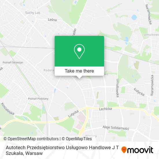 Autotech Przedsiębiorstwo Usługowo Handlowe J T Szukała map