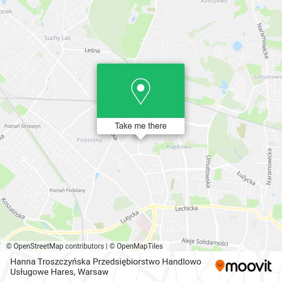 Hanna Troszczyńska Przedsiębiorstwo Handlowo Usługowe Hares map