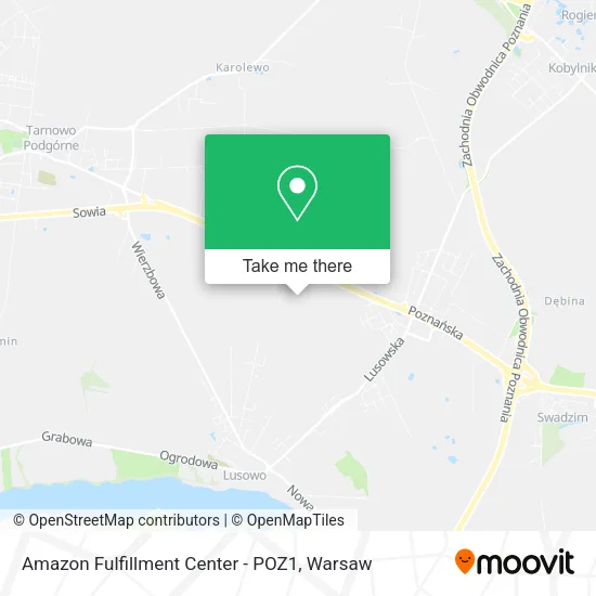 Карта Amazon Fulfillment Center - POZ1
