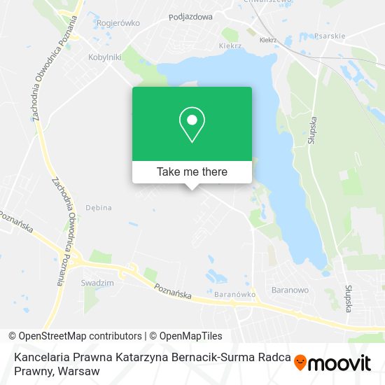 Kancelaria Prawna Katarzyna Bernacik-Surma Radca Prawny map