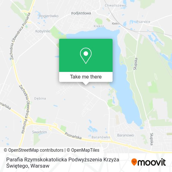 Карта Parafia Rzymskokatolicka Podwyższenia Krzyża Świętego