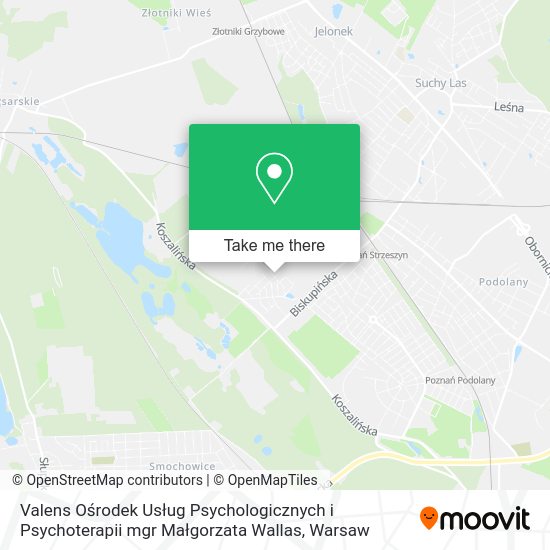 Valens Ośrodek Usług Psychologicznych i Psychoterapii mgr Małgorzata Wallas map