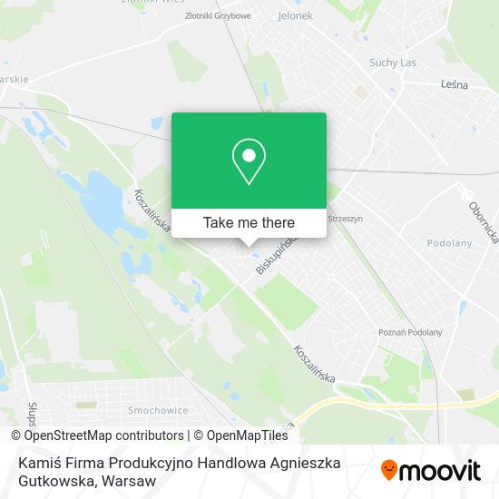 Kamiś Firma Produkcyjno Handlowa Agnieszka Gutkowska map