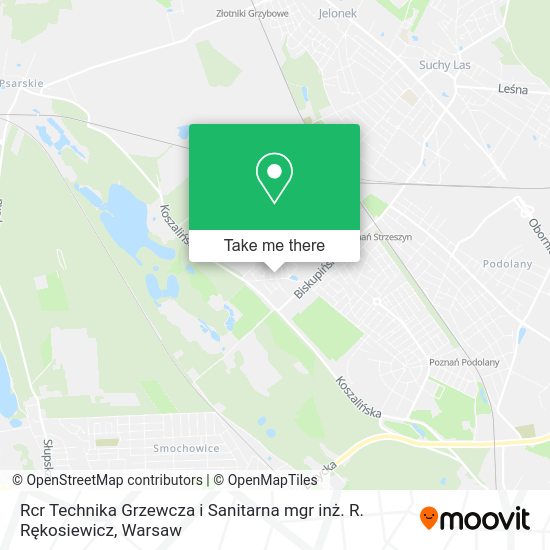 Rcr Technika Grzewcza i Sanitarna mgr inż. R. Rękosiewicz map