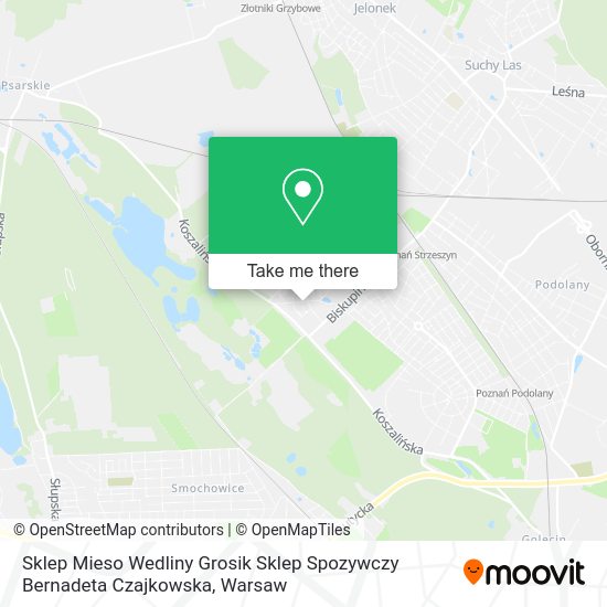 Sklep Mieso Wedliny Grosik Sklep Spozywczy Bernadeta Czajkowska map