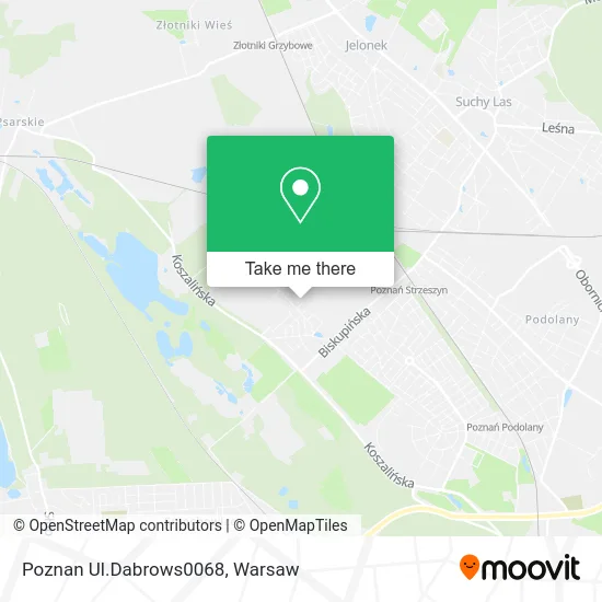Карта Poznan Ul.Dabrows0068