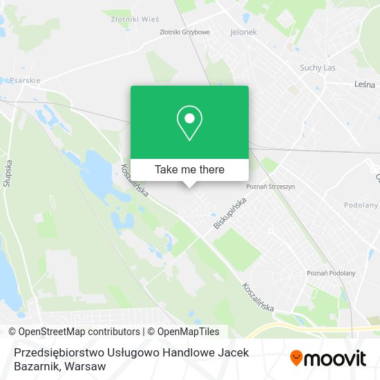 Przedsiębiorstwo Usługowo Handlowe Jacek Bazarnik map