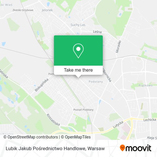 Lubik Jakub Pośrednictwo Handlowe map