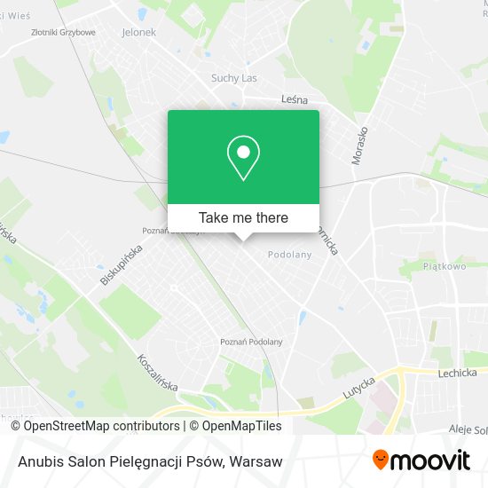 Anubis Salon Pielęgnacji Psów map