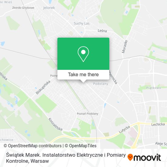 Świątek Marek. Instalatorstwo Elektryczne i Pomiary Kontrolne map