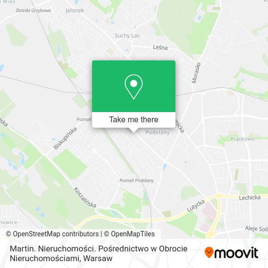 Martin. Nieruchomości. Pośrednictwo w Obrocie Nieruchomościami map