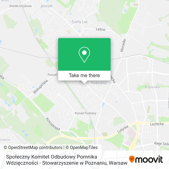 Społeczny Komitet Odbudowy Pomnika Wdzięczności - Stowarzyszenie w Poznaniu map