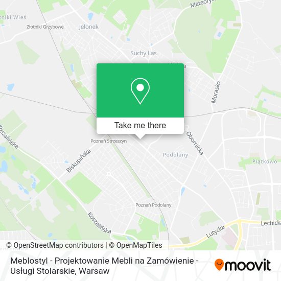 Meblostyl - Projektowanie Mebli na Zamówienie - Usługi Stolarskie map