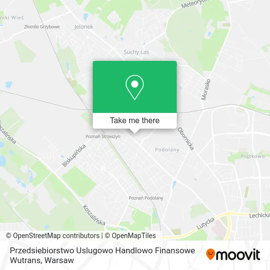 Карта Przedsiebiorstwo Uslugowo Handlowo Finansowe Wutrans