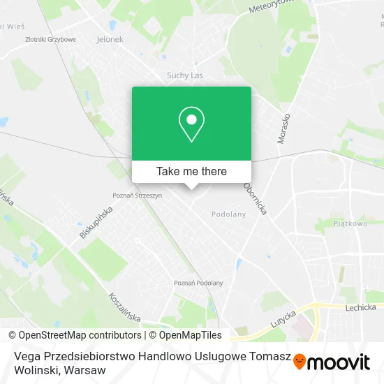 Карта Vega Przedsiebiorstwo Handlowo Uslugowe Tomasz Wolinski