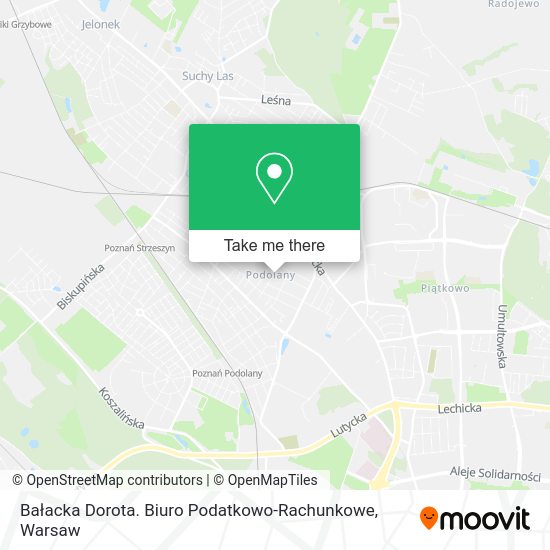 Bałacka Dorota. Biuro Podatkowo-Rachunkowe map