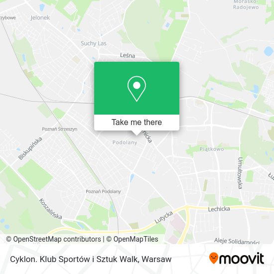 Cyklon. Klub Sportów i Sztuk Walk map