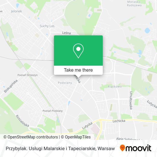 Przybylak. Usługi Malarskie i Tapeciarskie map