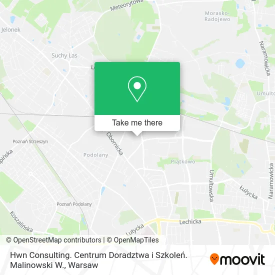 Карта Hwn Consulting. Centrum Doradztwa i Szkoleń. Malinowski W.