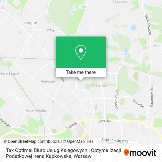 Tax Optimal Biuro Usług Księgowych i Optymalizacji Podatkowej Irena Kapkowska map