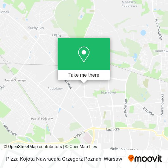 Карта Pizza Kojota Nawracała Grzegorz Poznań