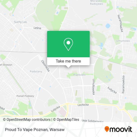 Proud To Vape Poznan map