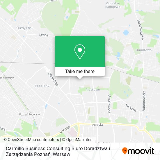 Carmillo Business Consulting Biuro Doradztwa i Zarządzania Poznań map