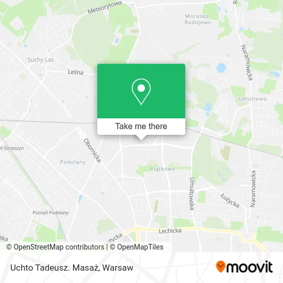 Карта Uchto Tadeusz. Masaż