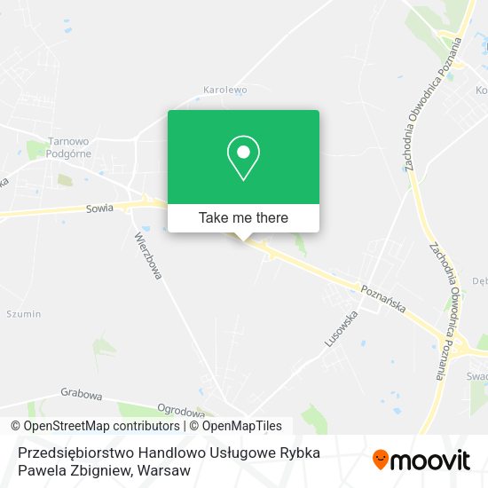 Przedsiębiorstwo Handlowo Usługowe Rybka Pawela Zbigniew map