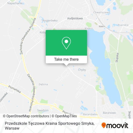 Карта Przedszkole Tęczowa Kraina Sportowego Smyka