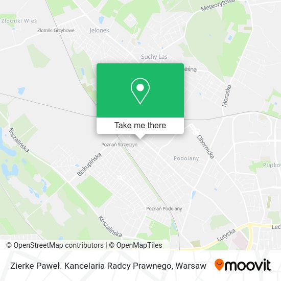 Zierke Paweł. Kancelaria Radcy Prawnego map