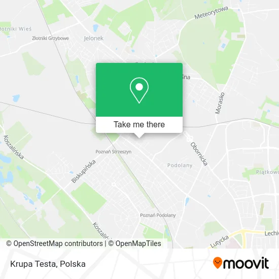 Карта Krupa Testa