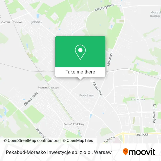 Карта Pekabud-Morasko Inwestycje sp. z o.o.